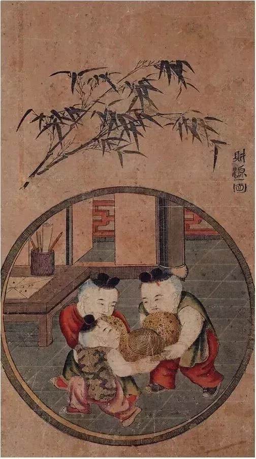 姑蘇版畫《財源圖》, 約乾隆年間