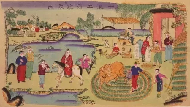楊柳青年畫《士農工商莊家忙》, 民國初