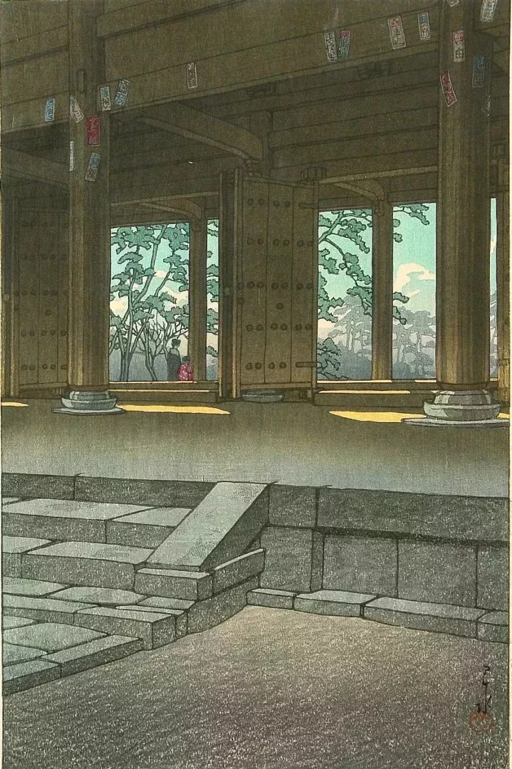 《平都知恩院》川瀨巴水