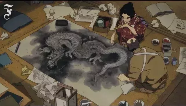 葛飾北齋與女兒阿榮 [電影《百日紅》]