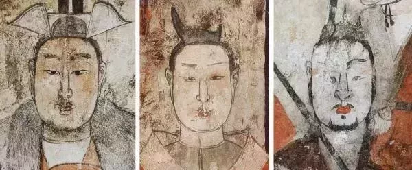 徐顯秀墓墓主夫婦與馬伕面部形象比較