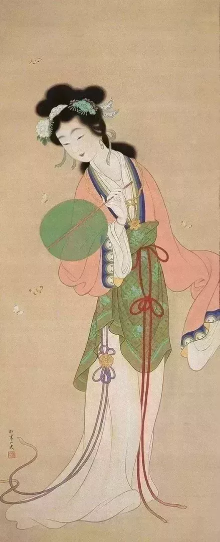 繼承四條派餘緒的美人畫《楚蓮香》上村松園(1875-1949)