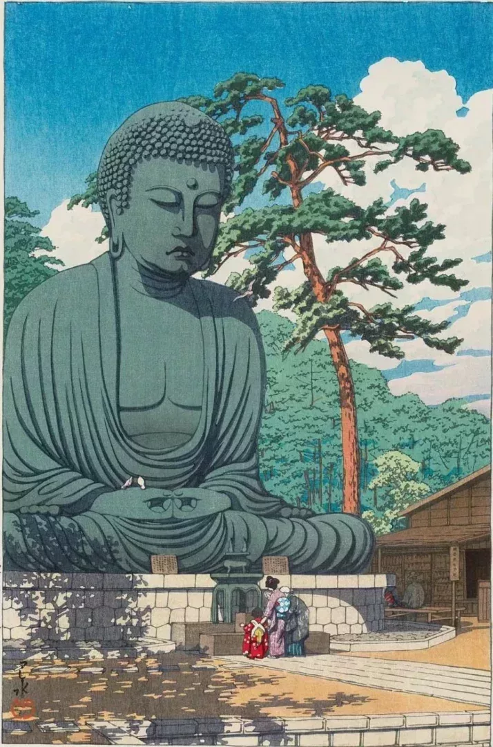 《鎌倉大佛》川瀨巴水