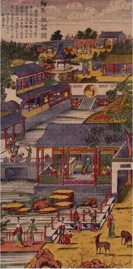 姑蘇版畫《陶朱致富圖》, 約乾隆年間