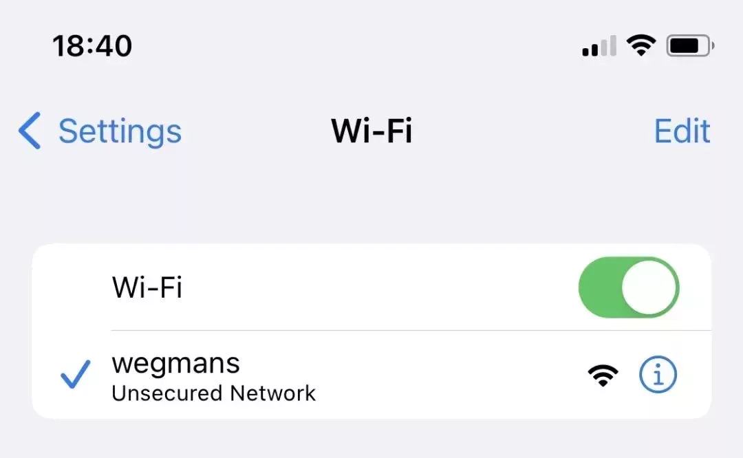 超市還提供免費WiFi。