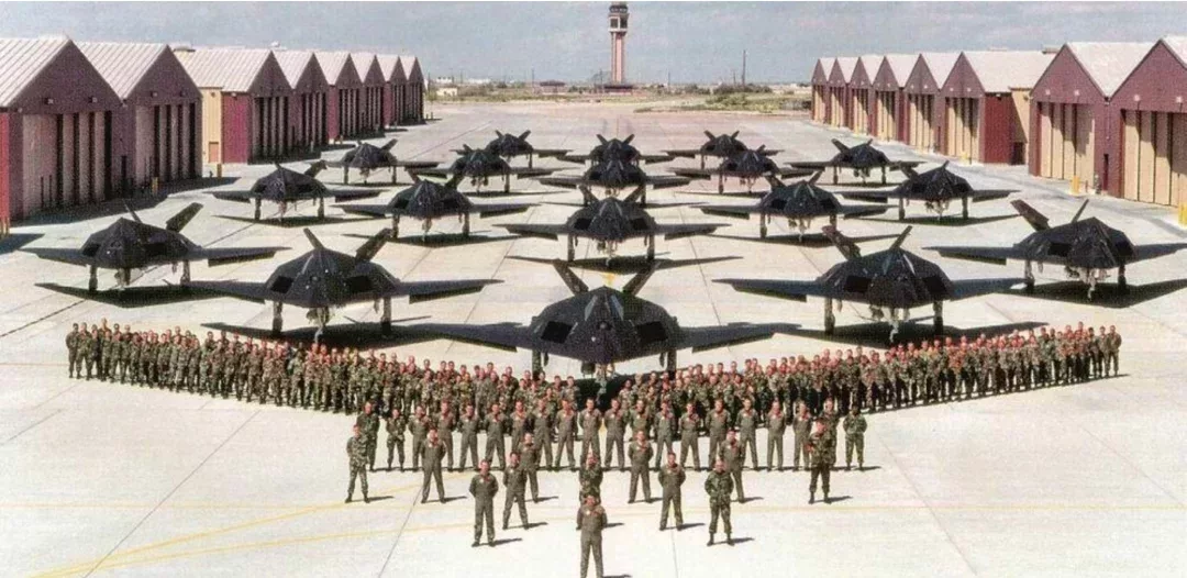 ◇ 圖爲美軍一支F-117中隊