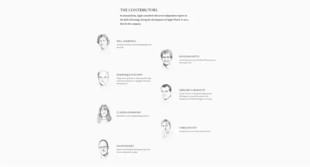 Jony Ive 給出的名單(圖源 HODINKEE)