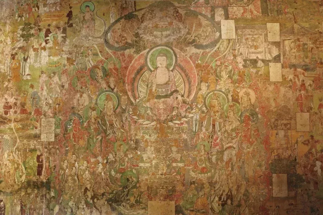 山西高平開化寺壁畫，是我國現存面積最大的宋代壁畫，被稱爲壁畫界的“清明上河圖”。