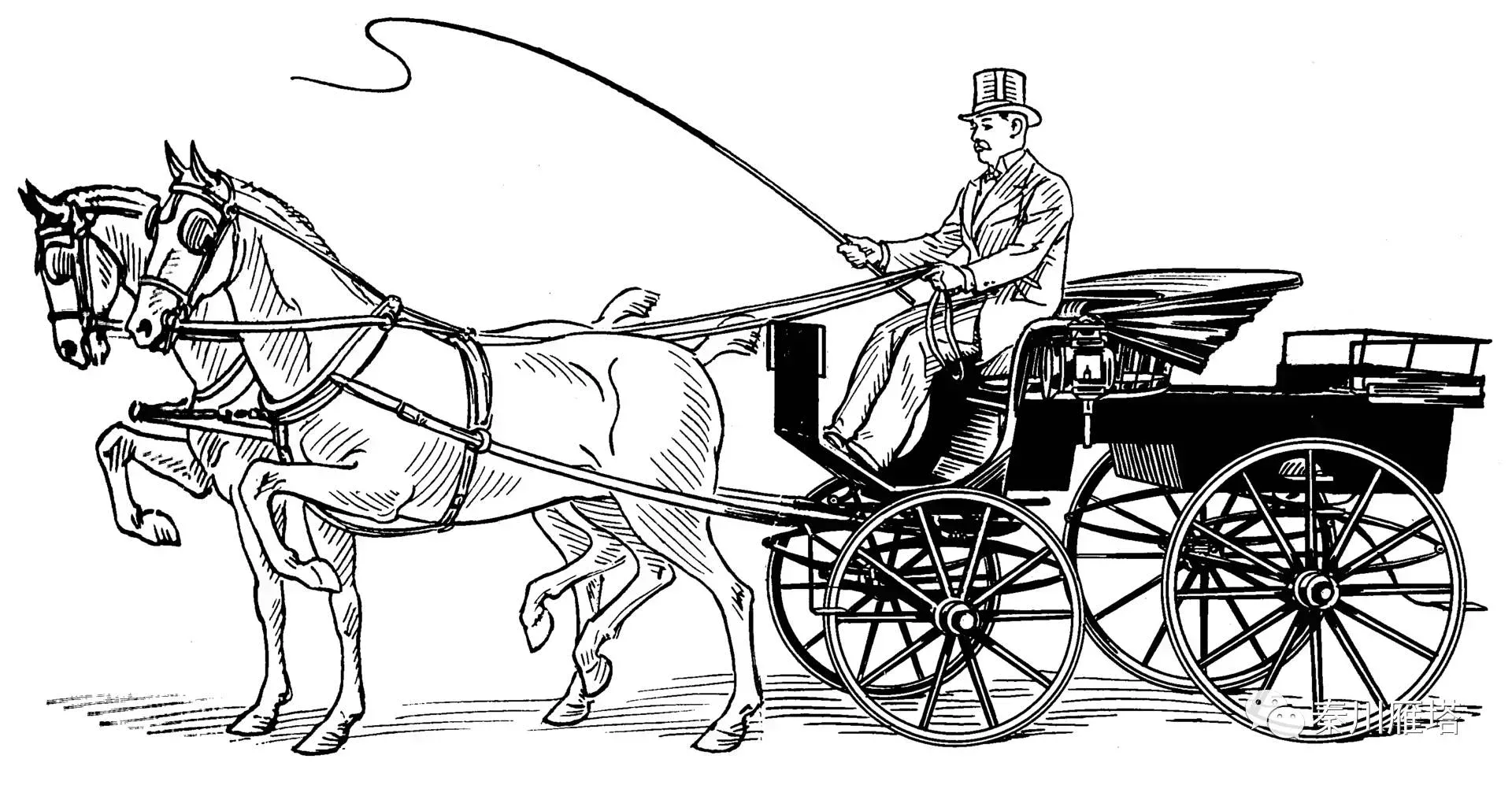 當時典型的馬車樣式, 後來也被用作搶劫工具
