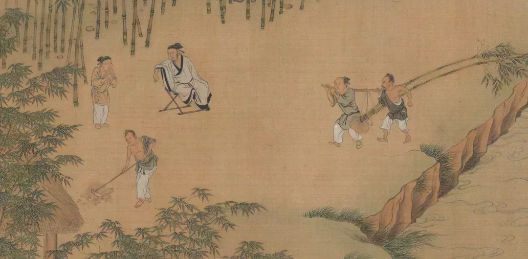 ◇ 圖爲明 仇英《獨樂園圖》局部