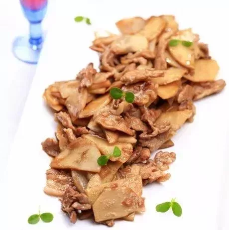 慈姑炒肉片