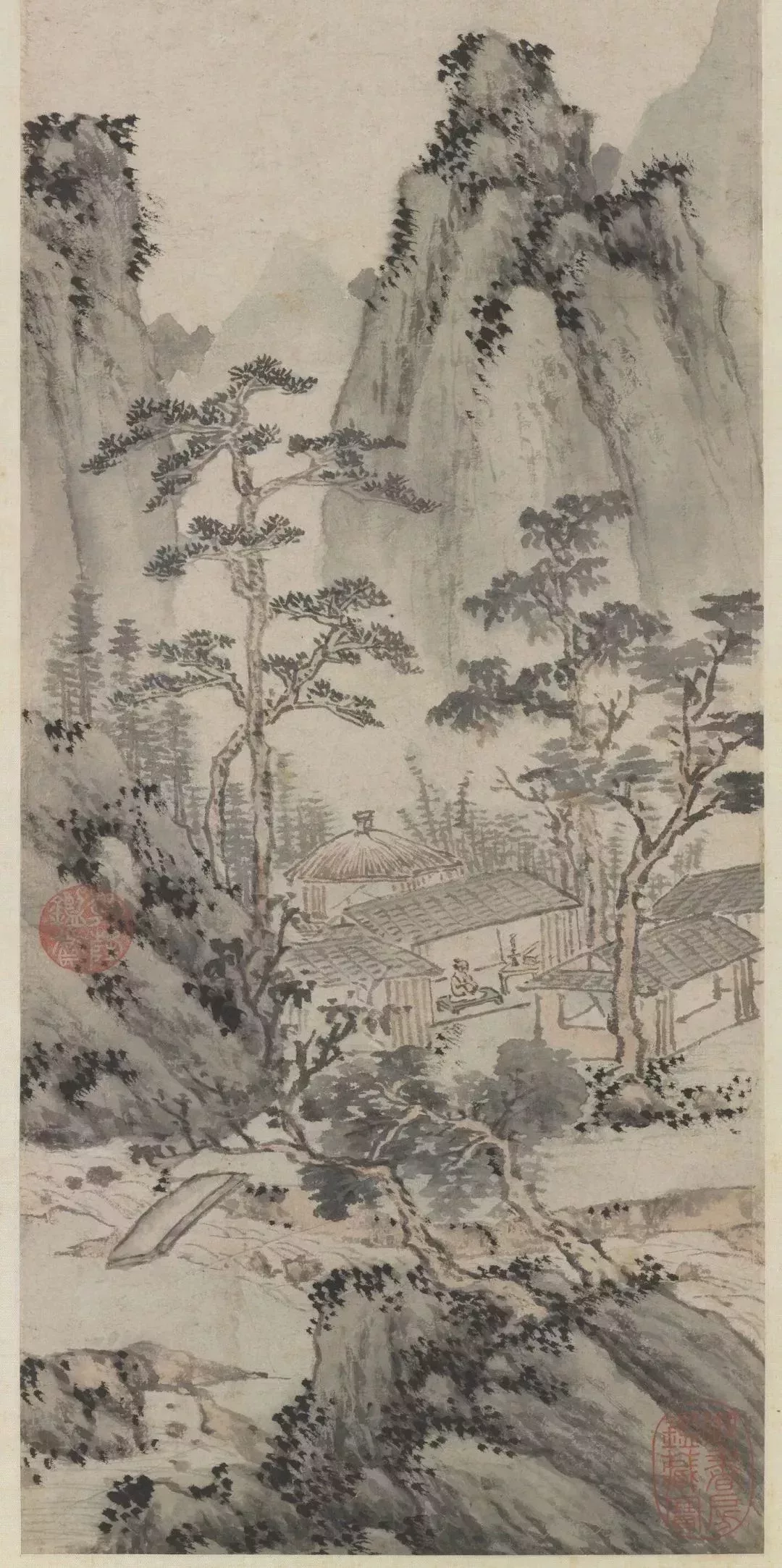 沈周 夜坐圖 臺北故宮博物院藏