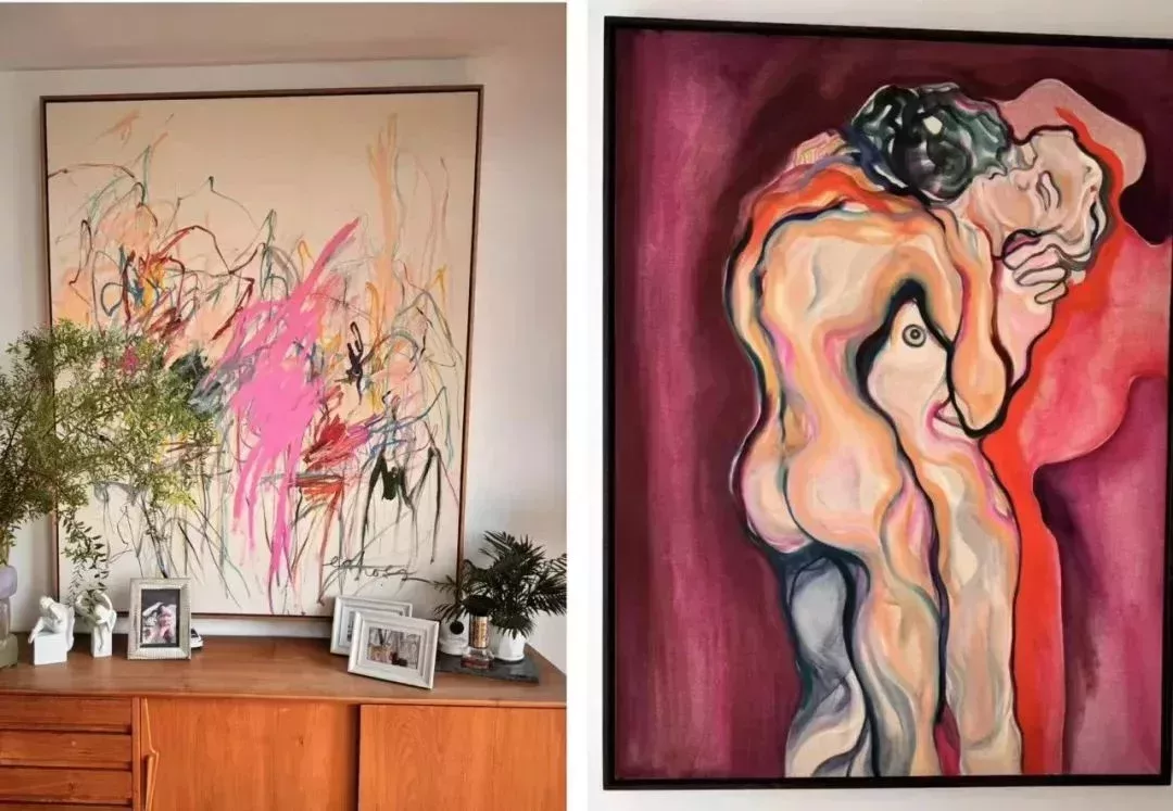左:《Echoic Memory》,美國藝術家A'Driane Nieves作品;右:《Le BAISER》,法國藝術Ana KarKar作品