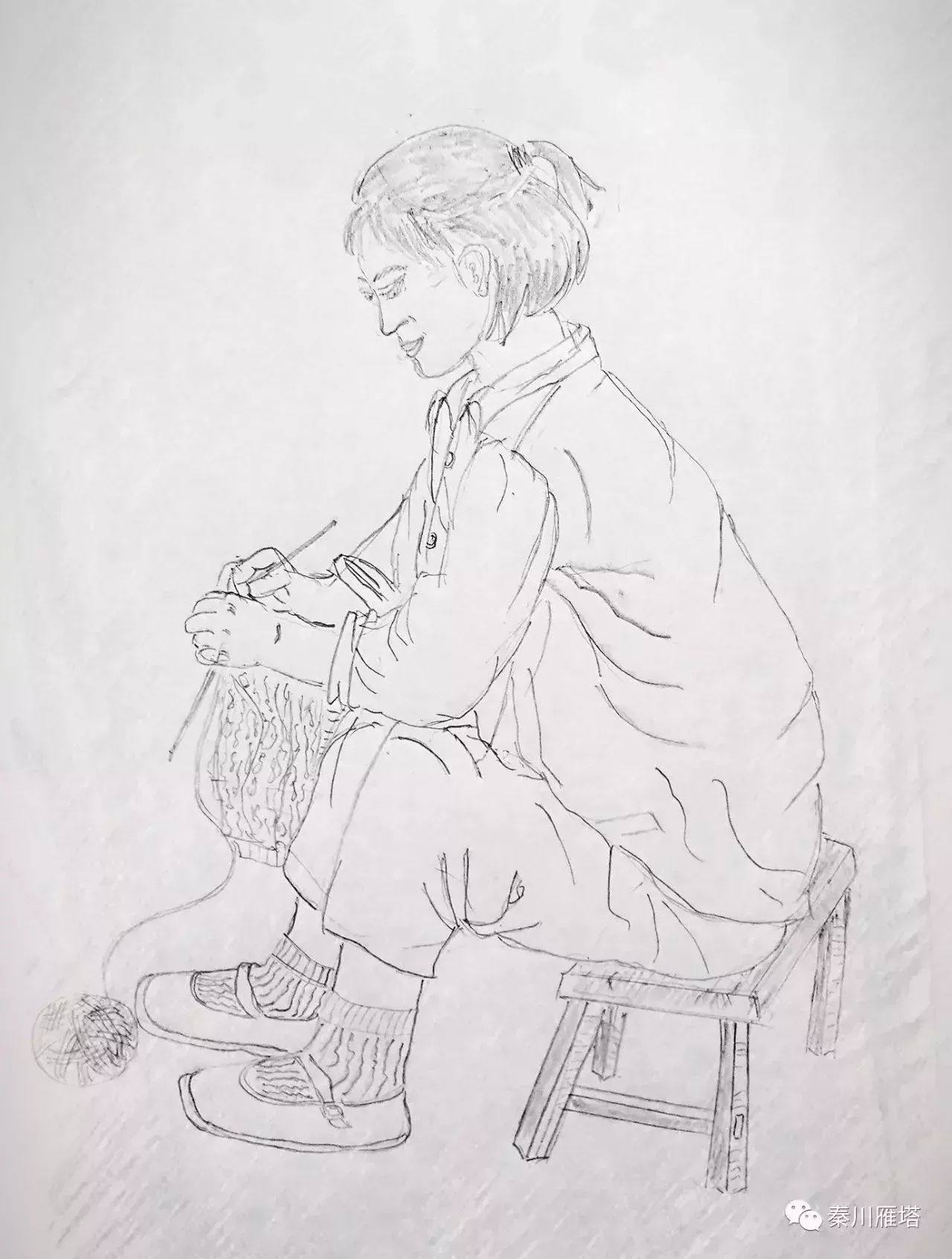 織毛衣 金雁/插畫
