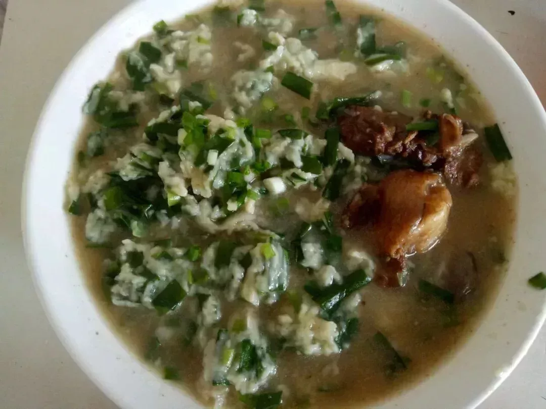 韭菜疙瘩湯