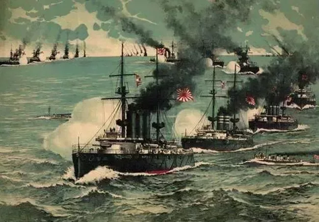 ▲甲午戰爭中的日本艦隊