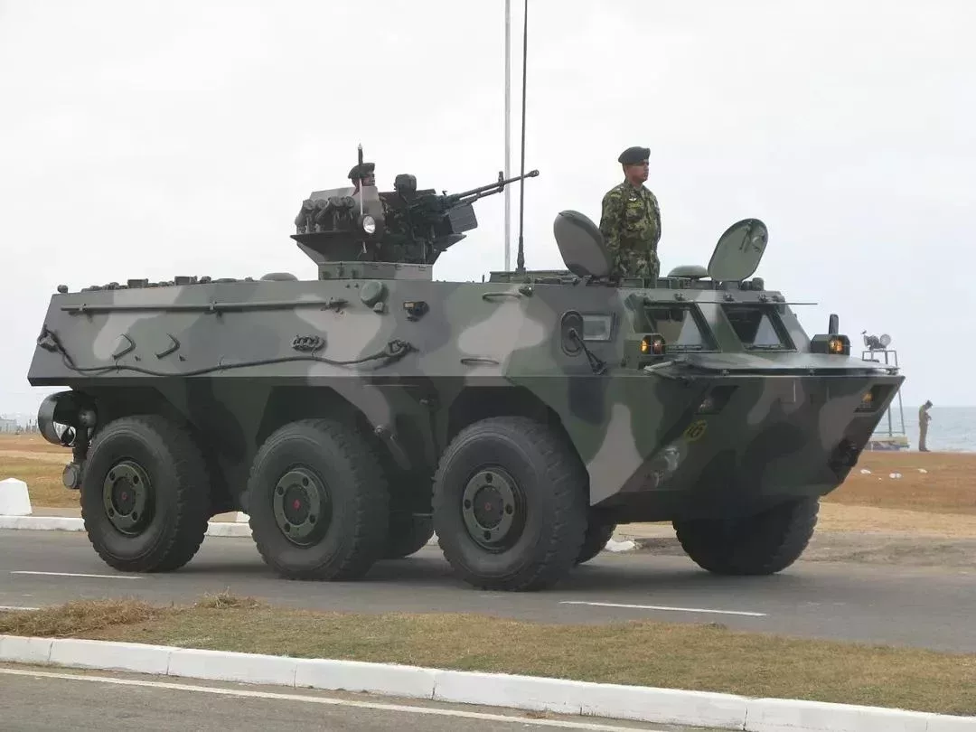 ▲斯里蘭卡陸軍裝備的ZSL-92A輪式裝甲車