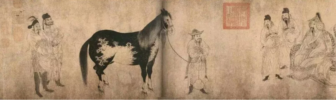 ◇ 圖爲周郎繪《貢馬圖》