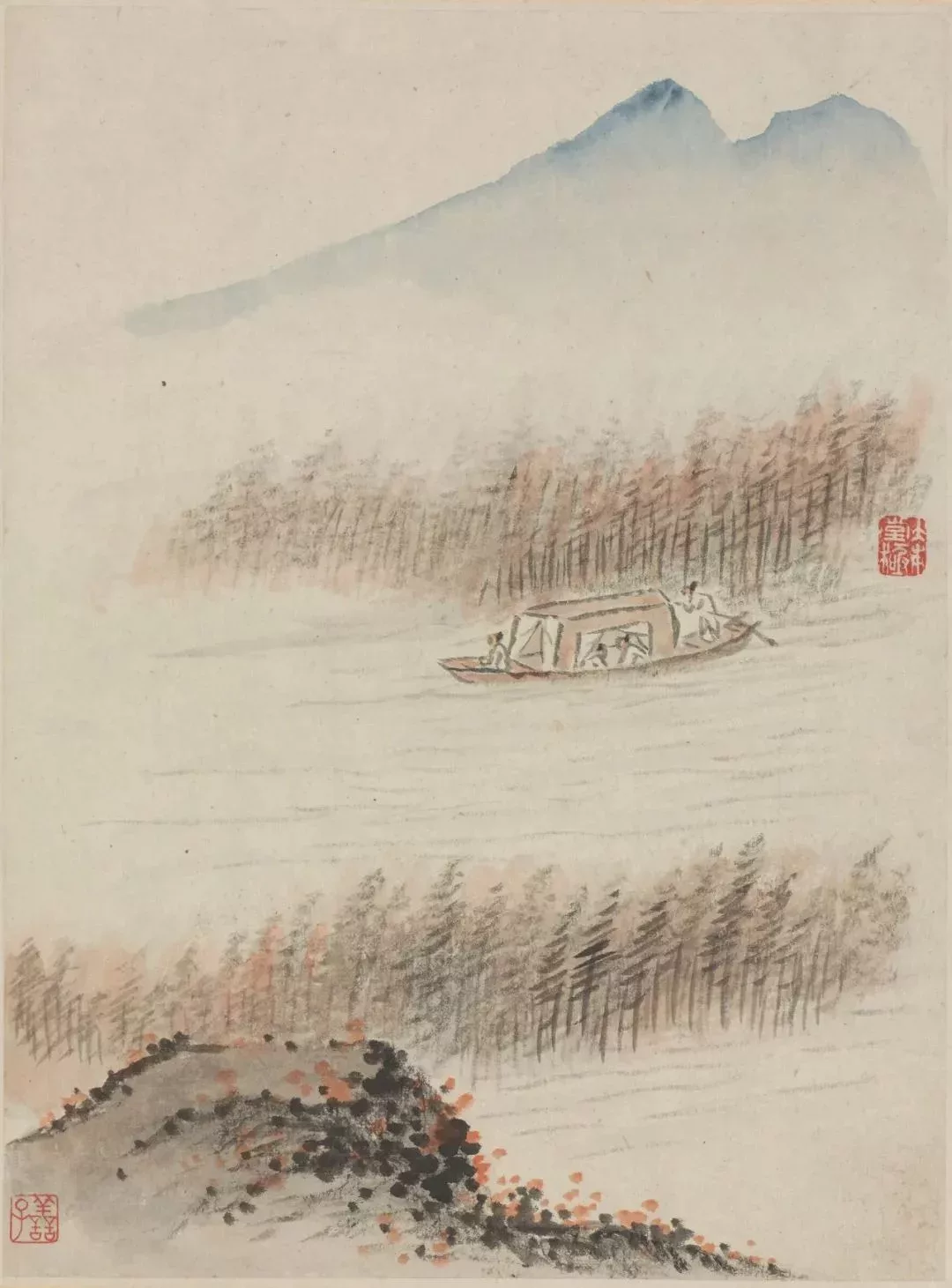 石濤 清 清湘老人寫枝山詩意冊 美國弗利爾美術館藏
