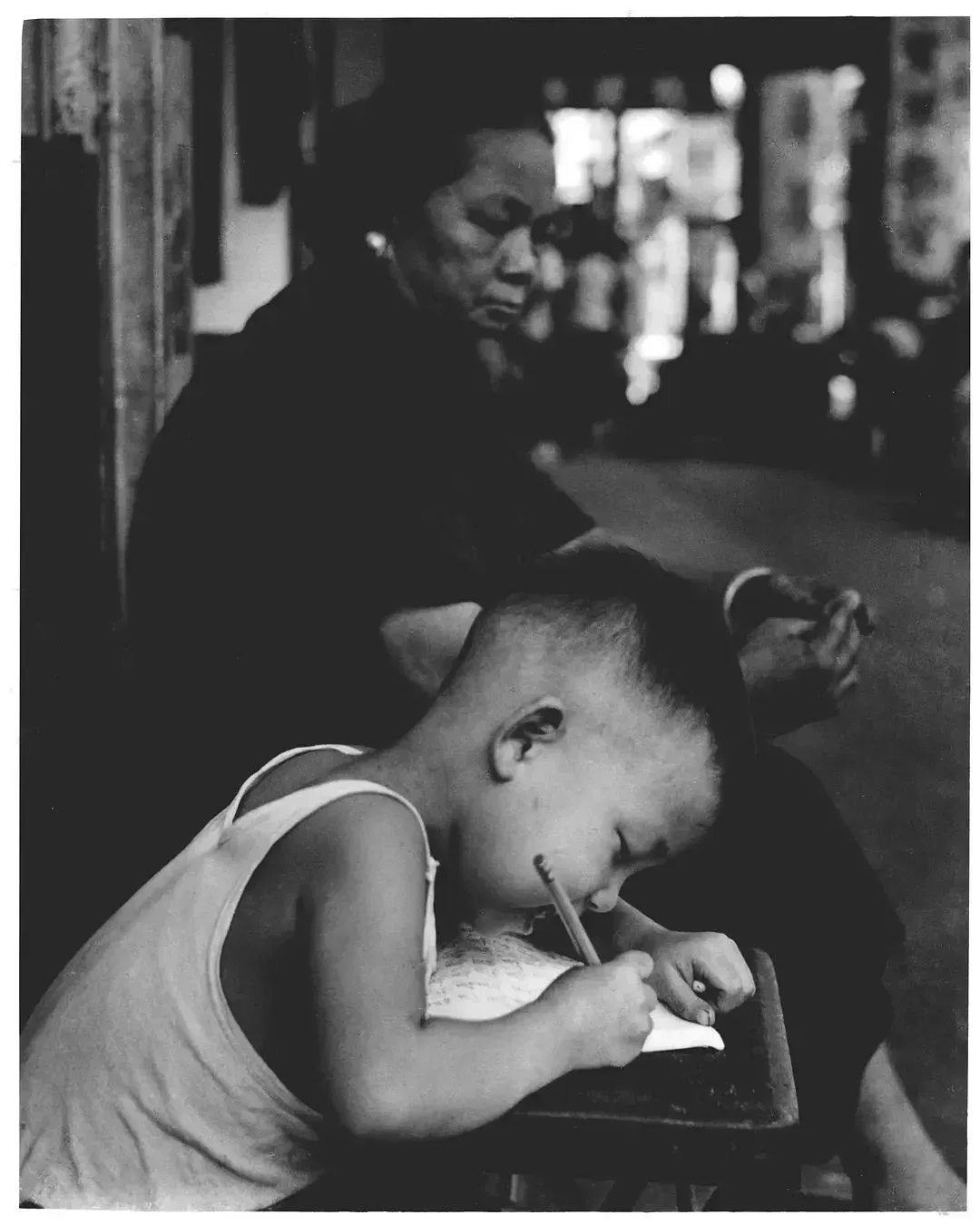 家課,上環街頭,1965年。